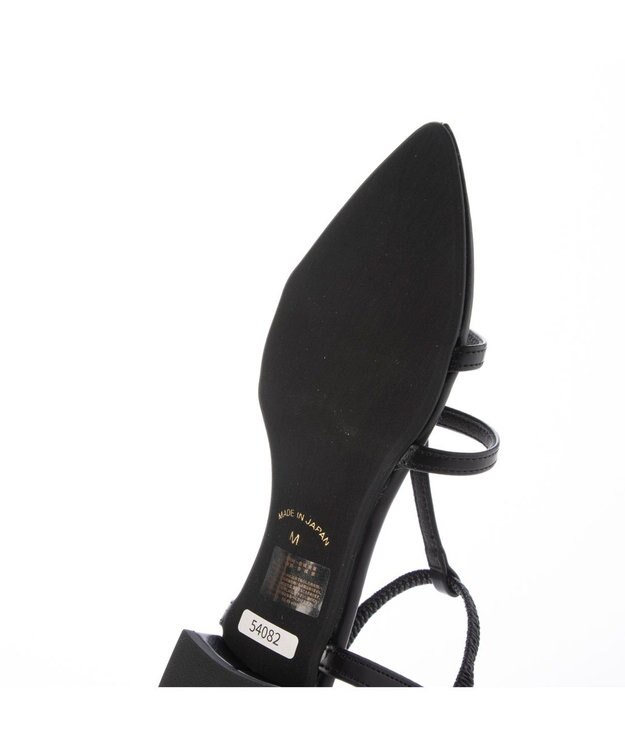 MODE ET JACOMO <carino>ポインテッドトゥTストラップサンダル ブラック