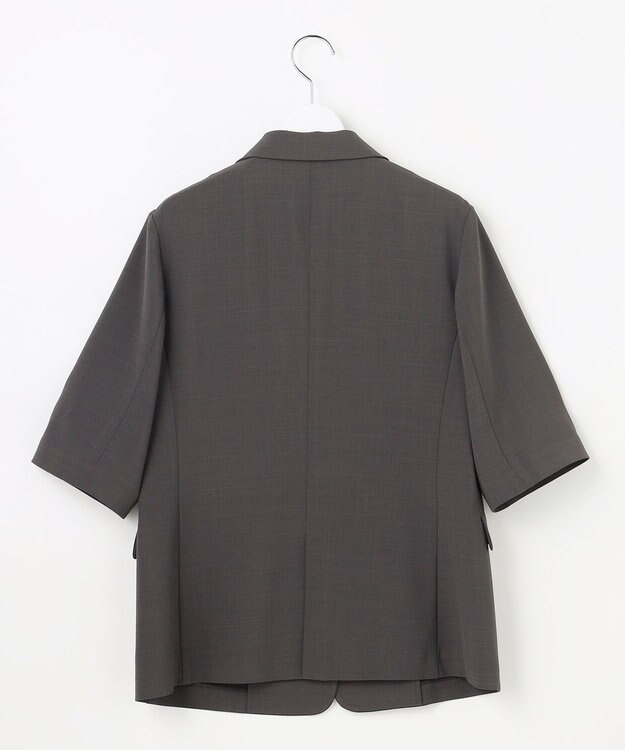 ANY SIS アーバンクールタッチ 半袖 ジャケット スレート