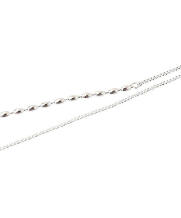 AMERICAN HOLIC ステンレススクリューメタルネックレス Silver