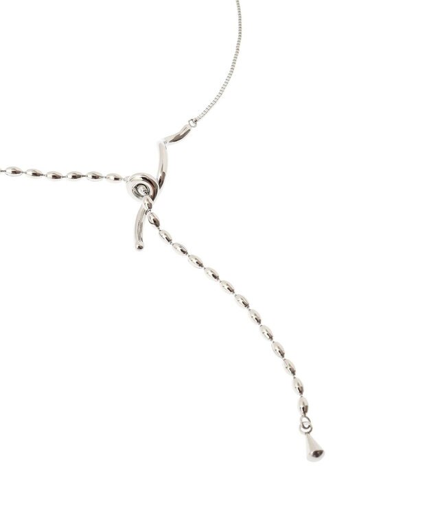 AMERICAN HOLIC ステンレススクリューメタルネックレス Silver