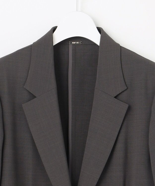 ANY SIS アーバンクールタッチ 半袖 ジャケット スレート