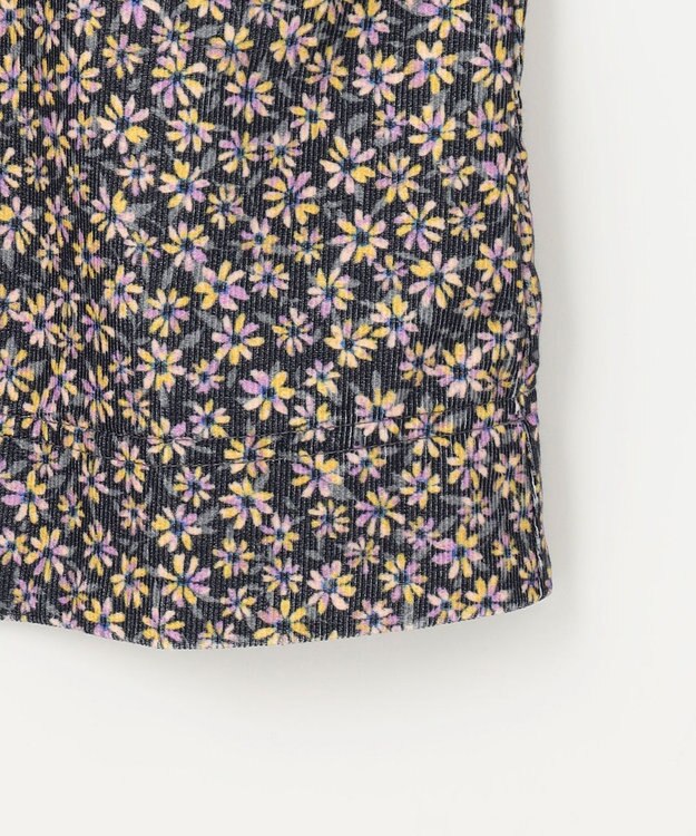 組曲 KIDS 【110-140㎝】モノトーンフラワーコーデュロイ ワンピース ブラック系5