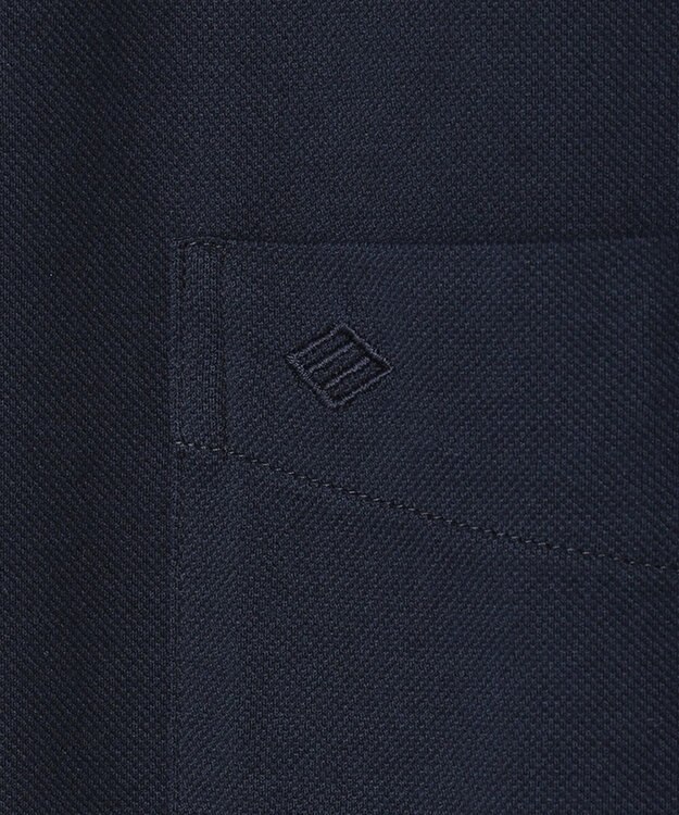 JOSEPH ABBOUD 【キングサイズ・イージーケア】快適な着心地 ジャージーシャツ ネイビー系