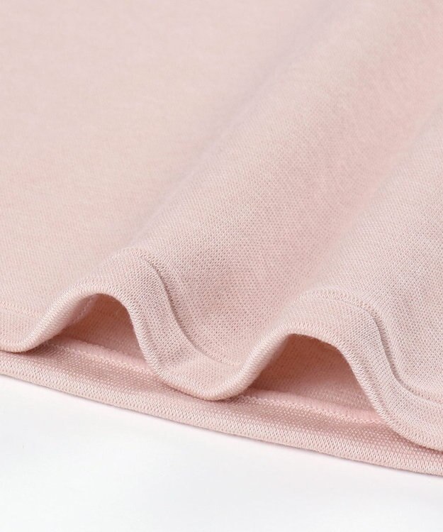 Wing あったかインナー 綿混 裏起毛 厚手 よく伸びる素材 【ラクのびサーモ】 8分袖 長袖 ネックせまめ 秋 冬 EL6914 ウイング／ワコール シェルピンク