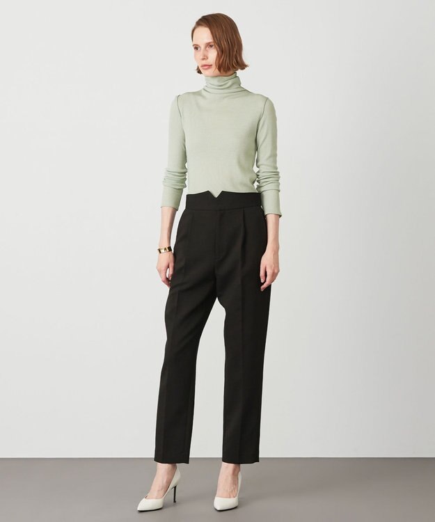 BEIGE， 【S-size・VERY11月号掲載】CASSEL / テーパードパンツ Black