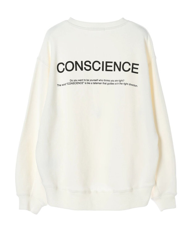 AMERICAN HOLIC デザインスリーブロゴスウェット Off White