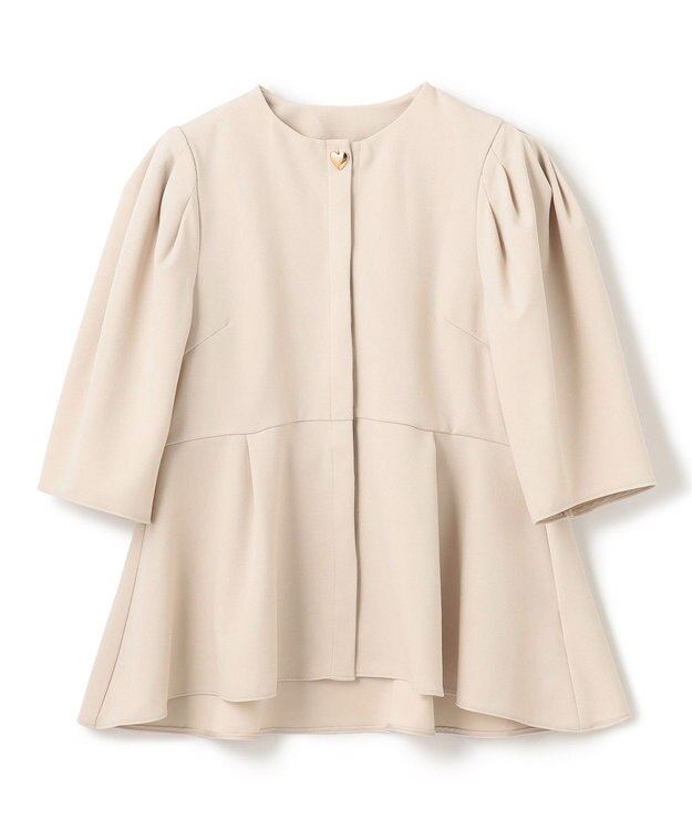 UNFILO 【VERY×UNFILOコラボ】BEAUTY MOVE ペプラムブラウス アイボリー