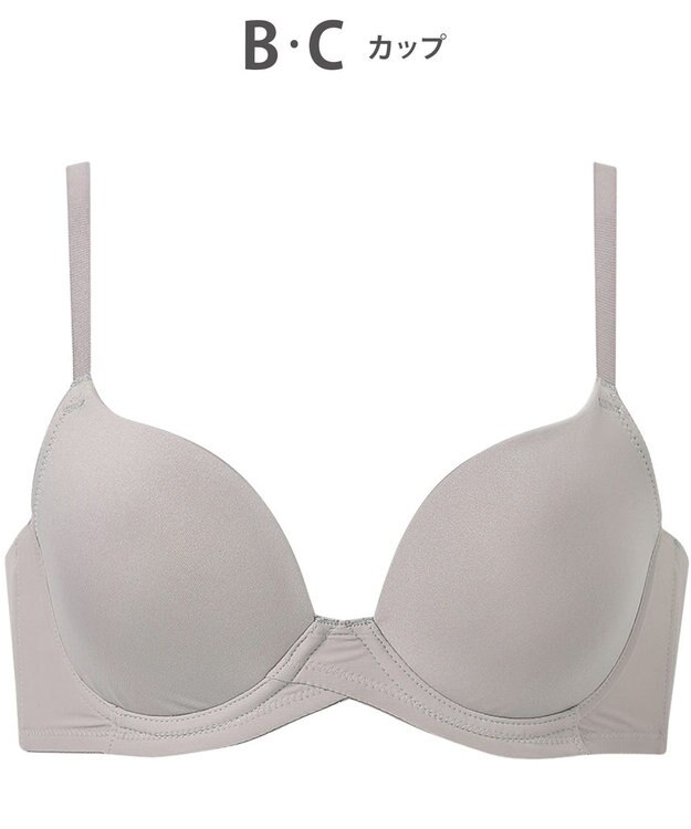 WACOAL ブラジャー サイズや体型特徴に合わせた設計 背中に段差がつきにくい アウターにひびきにくい レディース BXC410 /ワコール グレー