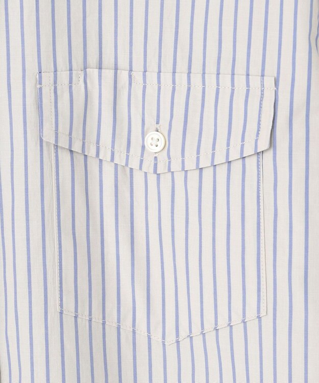 J.PRESS MEN ポプリンストライプシャツ/B.D アイボリー系1