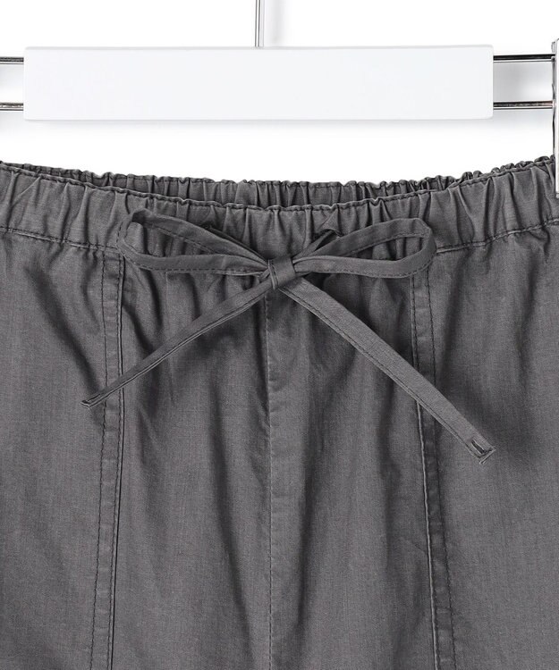 J.PRESS YORK STREET 【WOMEN】ソフトコットン ワイドベイカー パンツ グレー系