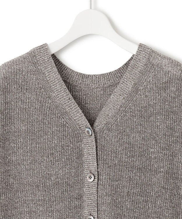 23区 L 【前後着用可能】ピュアリネン 2WAY ニット ダークブラウン系5