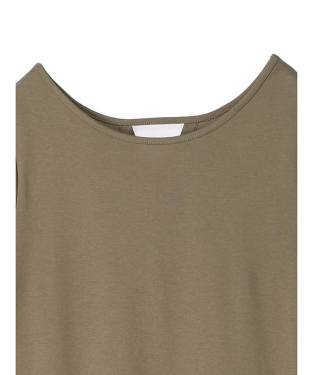 Green Parks Ｂ．ドッキングボリュームギャザーワンピース Black