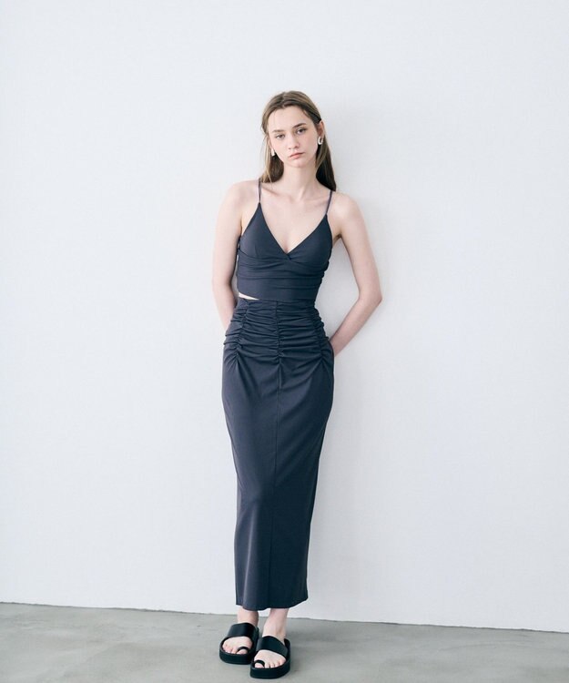 uncrave 【DAWN×uncrave】 CUP IN BRA TOP DOUBLE グレー