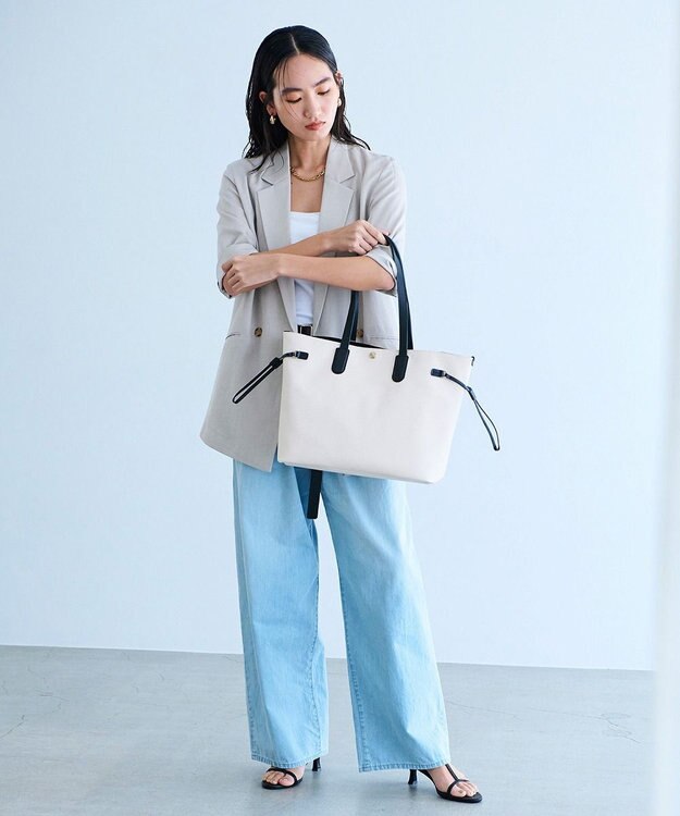 TOPKAPI 【Breath TOPKAPI】2way A4 ロングハンドル トート バッグ オフ