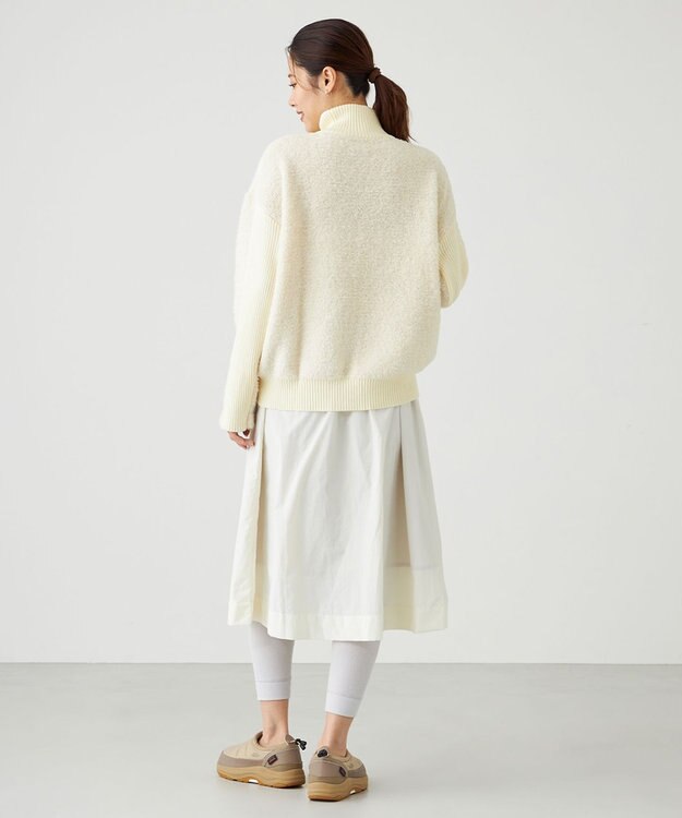 SHARE PARK LADIES プードルタートルニット アイボリー系