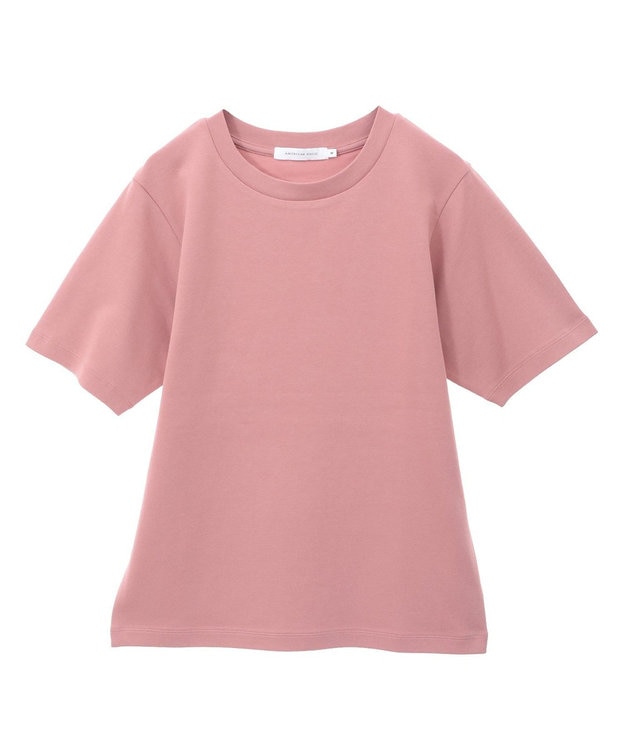 AMERICAN HOLIC きれいめコットンベーシックＴシャツ（５分袖） Pink