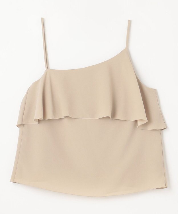 GRACE CONTINENTAL フリルキャミソール ベージュ