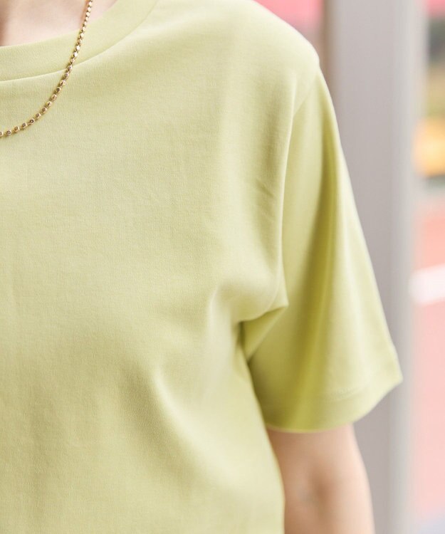 AMERICAN HOLIC きれいめコットンベーシックＴシャツ（５分袖） Pistachio