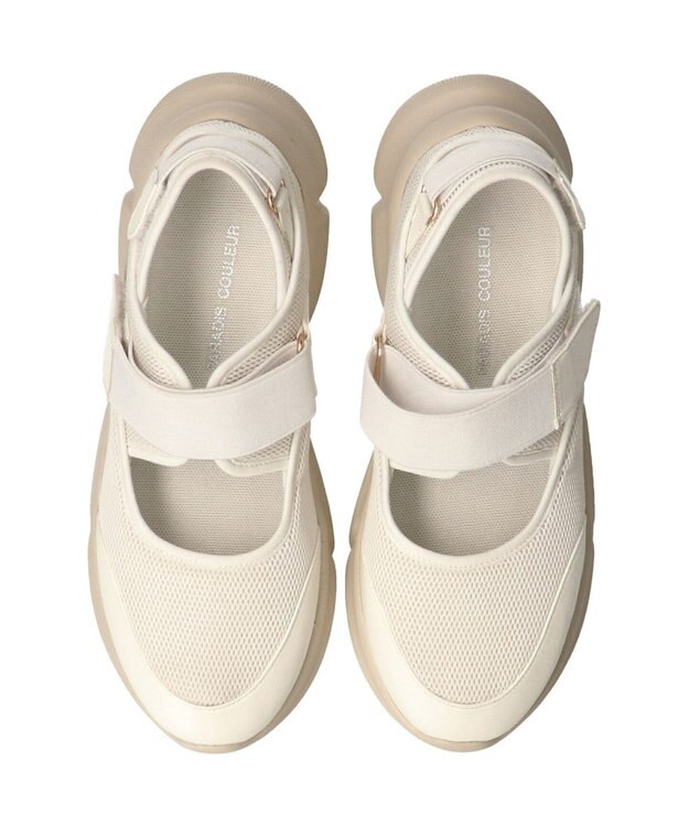 Bridget Birkin 【PARADIS COULEUR】ボリュームソールストラップスニーカー ホワイトコンビ