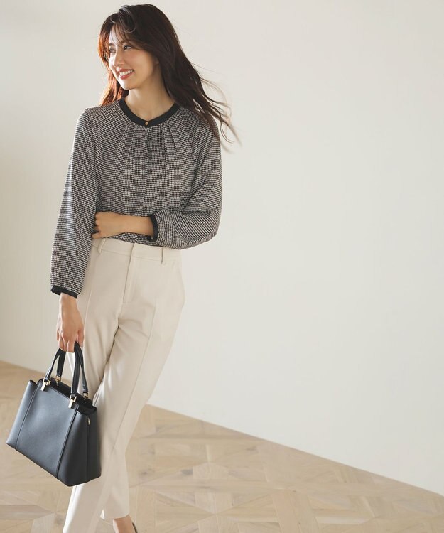 ANY SIS 【WEB・一部店舗限定】エニポカシリーズ ブラウス 千鳥