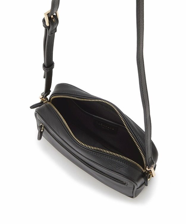 TOPKAPI 【TREASURE TOPKAPI】シュリンクレザー スクエア 2way ショルダー バッグ ブラック