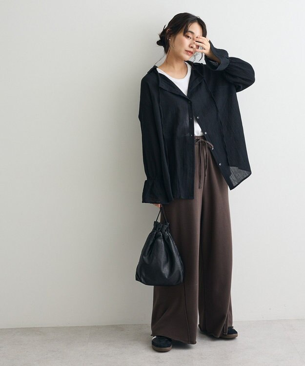 CRAFT STANDARD BOUTIQUE スウェットワイドパンツ Charcoal Gray