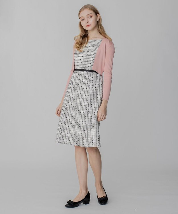 TOCCA 【洗える！】SILK RIB BOLERO ボレロ ピンク系