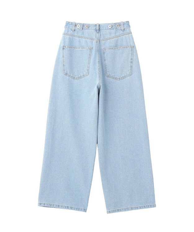 earth music&ecology スタッズデニムパンツ Light Indigo