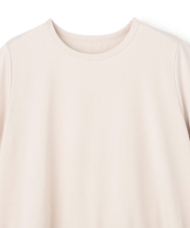 UNFILO BEAUTY FORM-T フリルヘム Tシャツ グレージュ