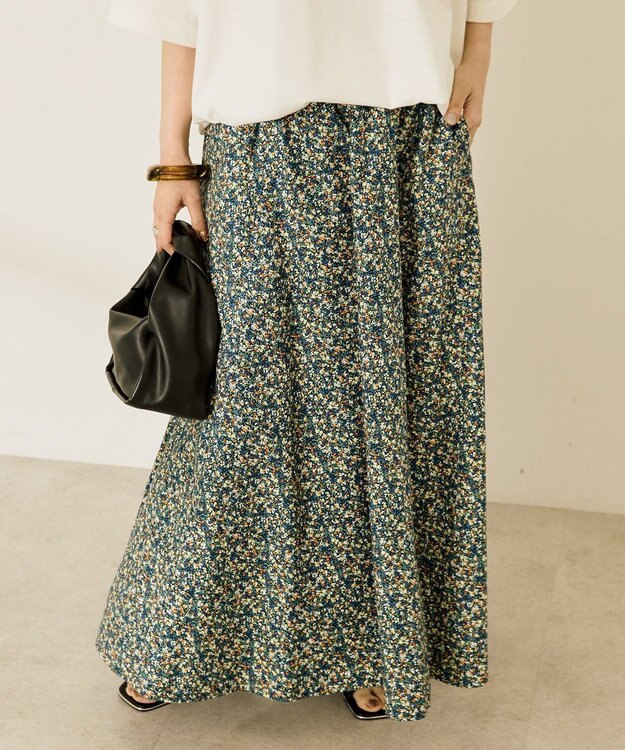 AMERICAN HOLIC ギャザーフレアスカート Flower