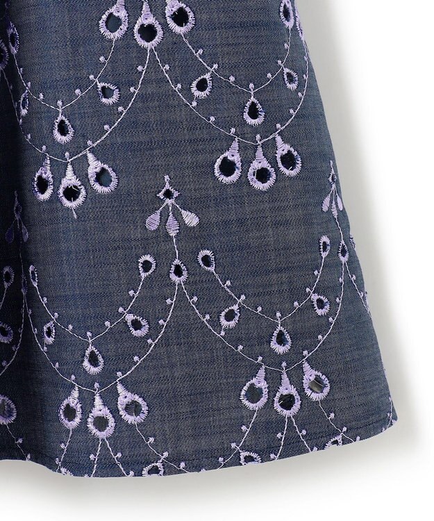 TOCCA 【洗える】PEACOCK TAIL LACE ドレス ライラック系7