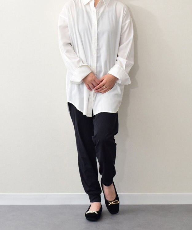 Bridget Birkin 【PARADIS COULEUR】スクエアトウメタルリボンバレエシューズ ブラック雑材