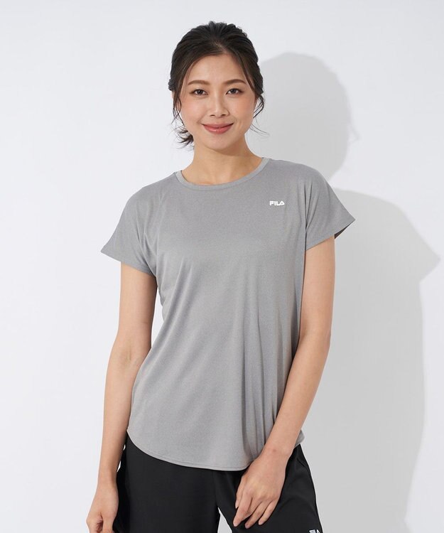 OP／FILA 【FILA】水陸両用フィットネスウェア 3点セット グレー×プリント