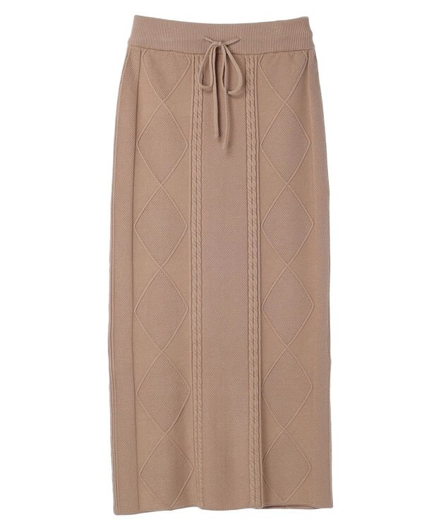 Green Parks ケーブルニットスカート Beige