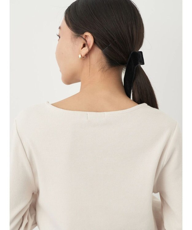 earth music&ecology 細リブＴＥＥ Off White