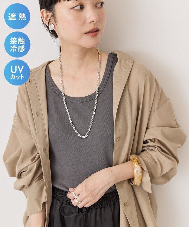 AMERICAN HOLIC 【マルチ機能】アメスリリブタンクトップ Charcoal Gray