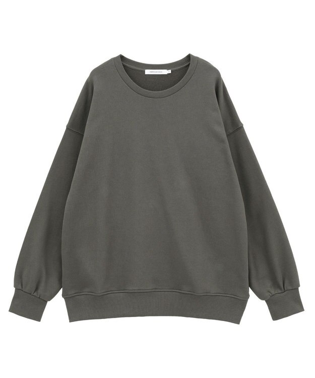 AMERICAN HOLIC バックギャザー裏毛プルオーバー Charcoal Gray