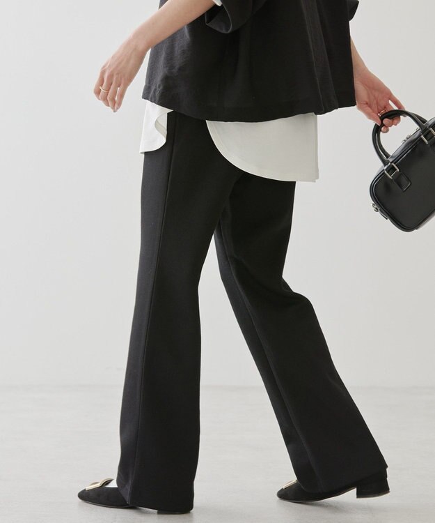 AMERICAN HOLIC 針抜きリブパンツ Black