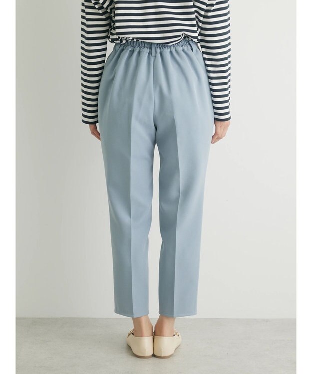 Green Parks きれいシルエットパンツ Sax