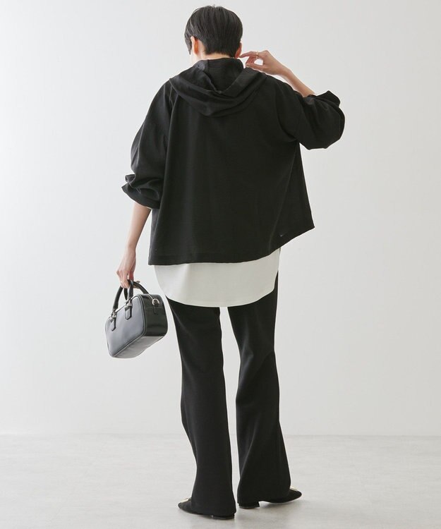 AMERICAN HOLIC 針抜きリブパンツ Black