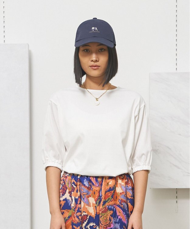 J.PRESS YORK STREET 【WOMEN】ツイストスリーブジャージ プルオーバー ホワイト系