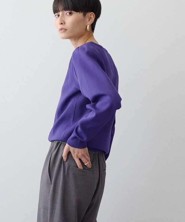 AMERICAN HOLIC エコカルットショルダータックニットプルオーバー Purple