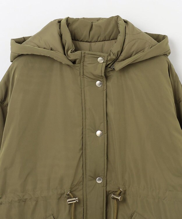 GRACE CONTINENTAL ボリュームハーフコート カーキ