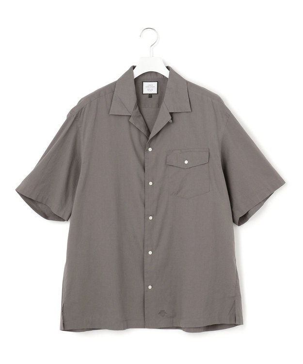 J.PRESS YORK STREET 【UNISEX】コットンボイル オープンカラーシャツ グレー系