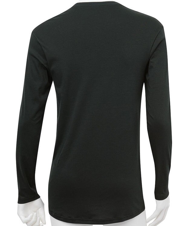 WACOAL MEN WACOAL MEN あったかインナー クルーネック 10分袖 綿100％ 保温性 やわらかさが続く 静電気が起こりにくい 毛玉になりにくい 後裾長め設計 WL6102 /ワコールメン ブラック