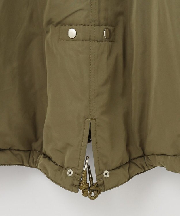 GRACE CONTINENTAL ボリュームハーフコート カーキ