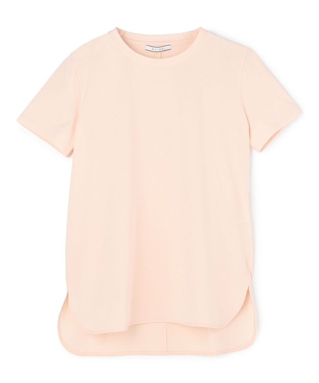 BEIGE， BROIS / コットンストレッチシャツテールTシャツ Peach