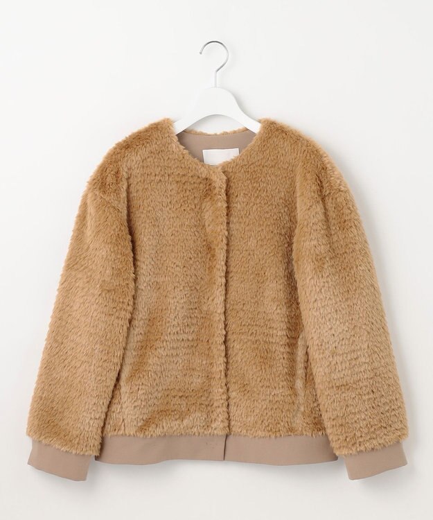 自由区 L 【カタログ掲載】ファー アウター キャメル