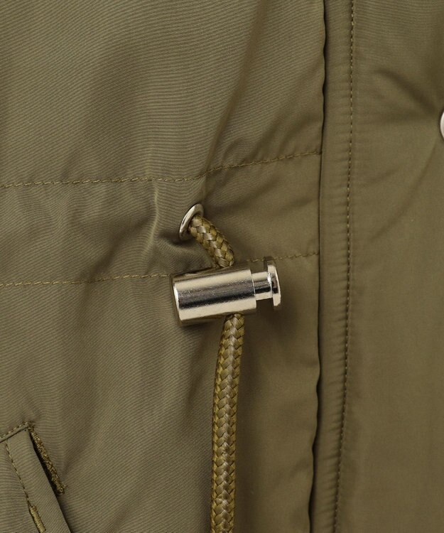 GRACE CONTINENTAL ボリュームハーフコート カーキ