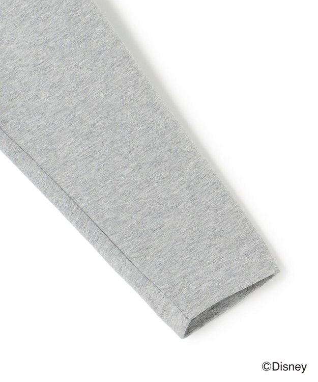 J.PRESS MEN 【DISNEY COLLECTION】【UNISEX】ワンポイントロングスリーブ Tシャツ / ミッキーマウス ライトグレー系